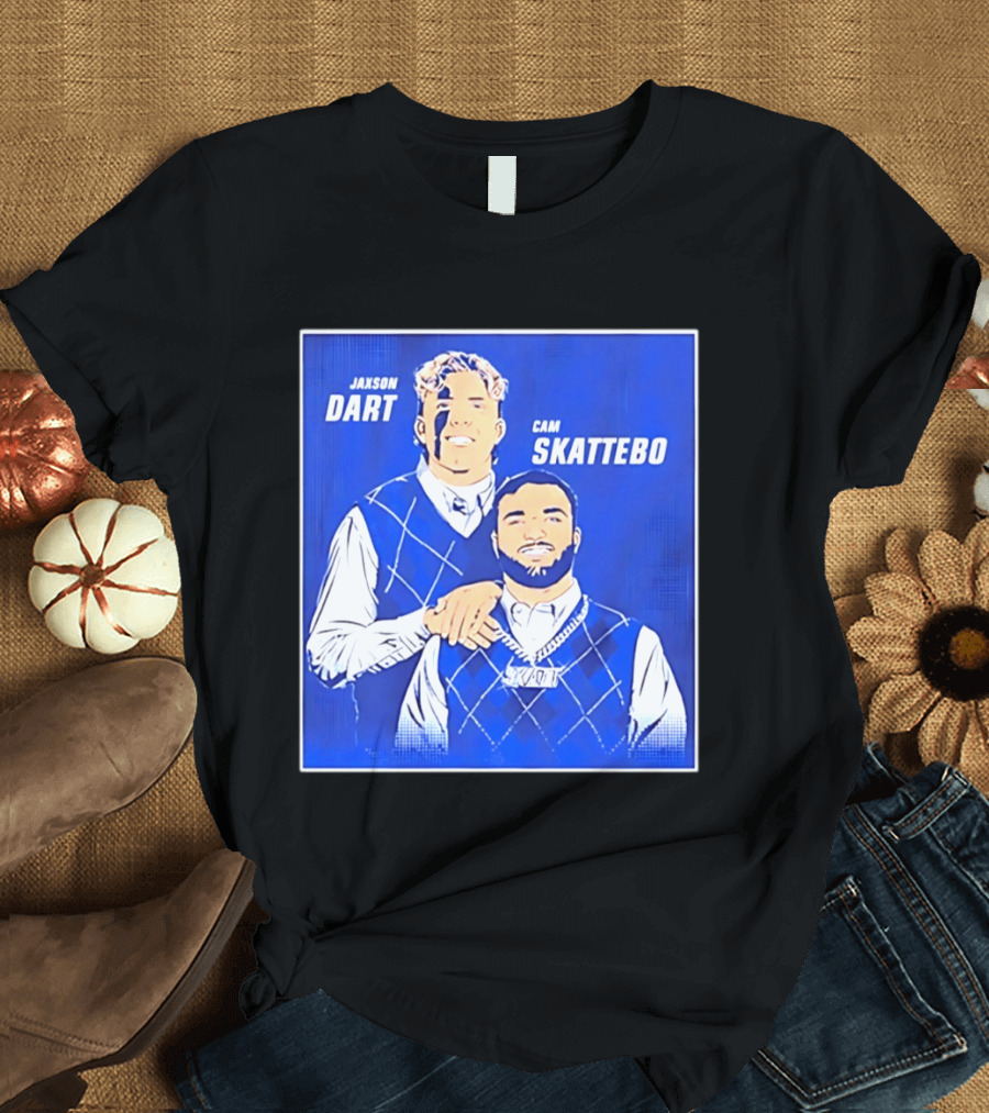 Jaxson Dart Cam Skattebo Step Brothers New York Giants Comedy T-Shirt
