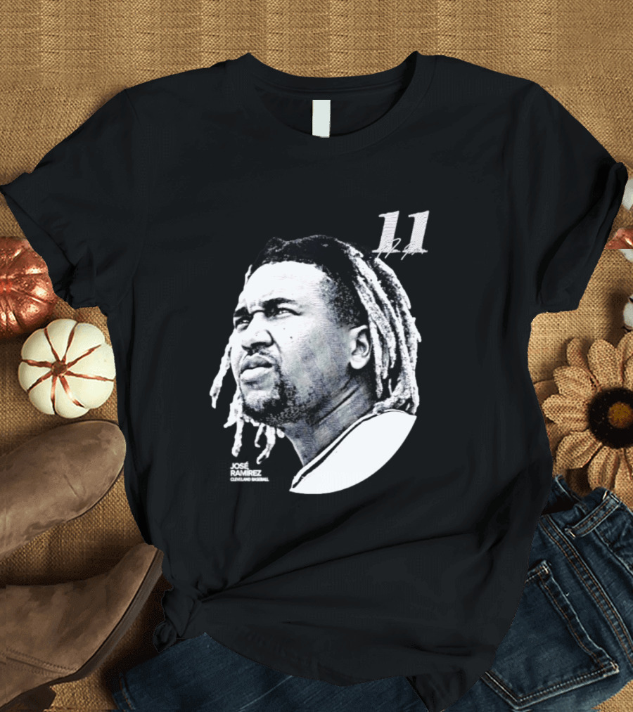 Jose Ramirez Cleveland Guardians 2026 Lineage Series 11 T-Shirt