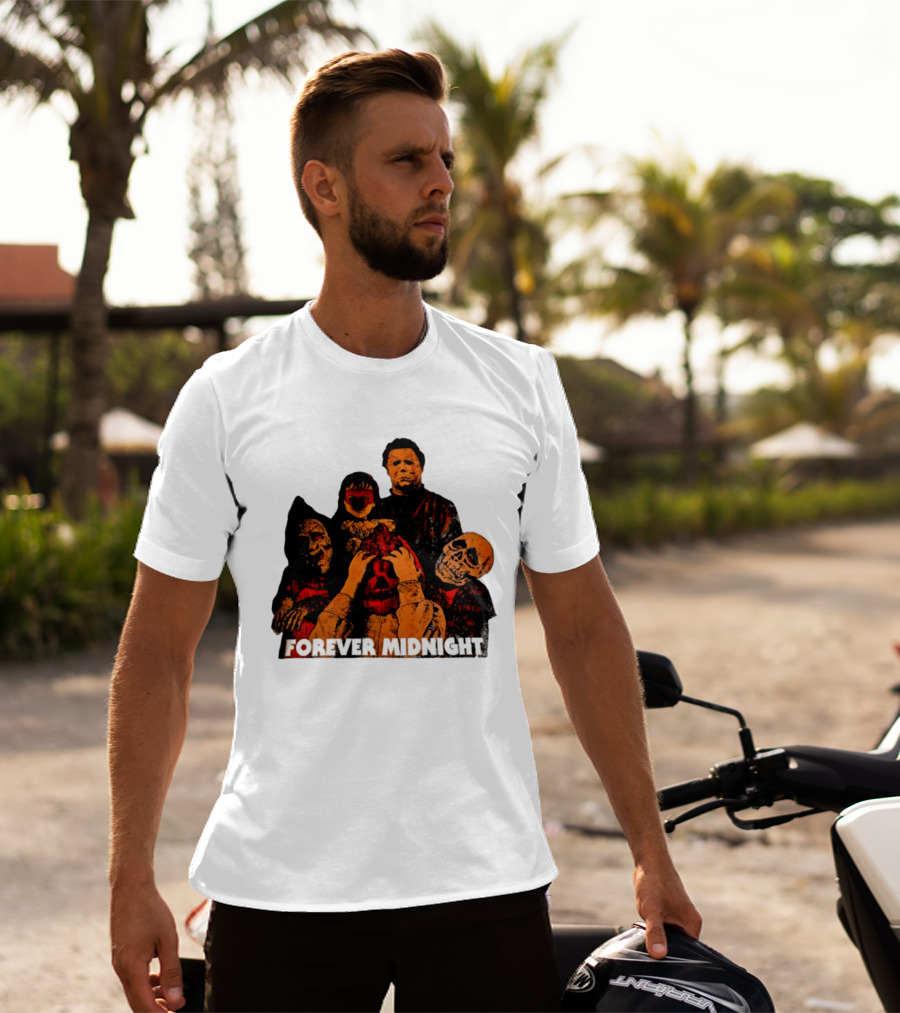 Forever Midnight Horror Icons Halloween Classic Characters T-Shirt