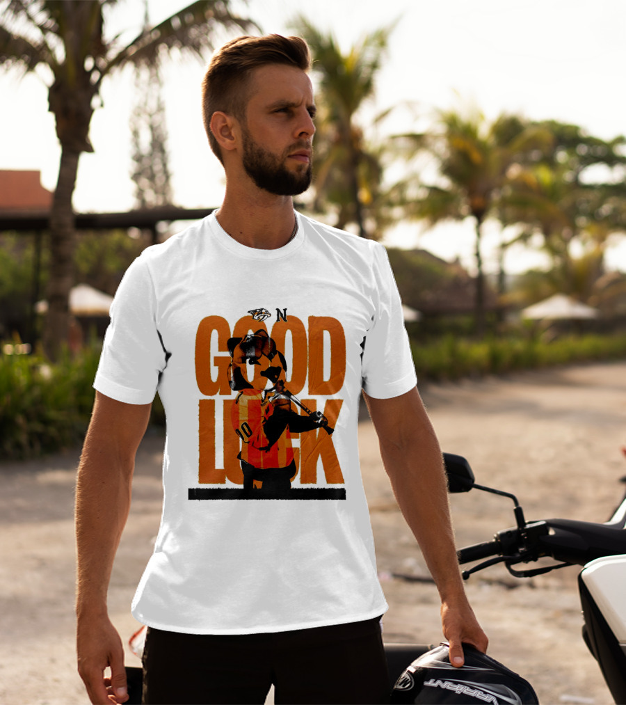 Nashville Predators Gnash Good Luck Hockey T-Shirt