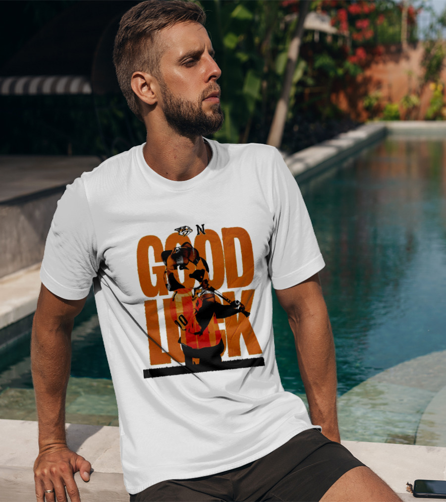 Nashville Predators Gnash Good Luck Hockey T-Shirt