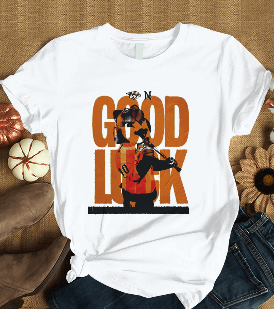 Nashville Predators Gnash Good Luck Hockey T-Shirt