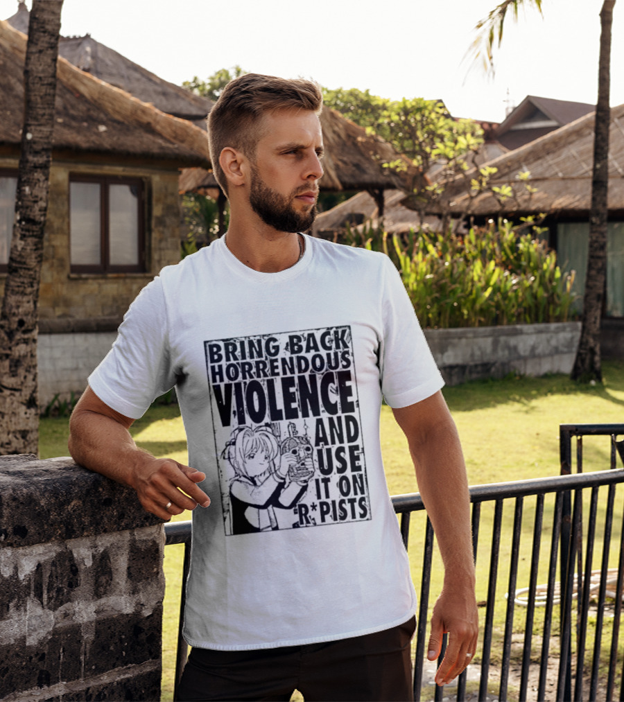 Sakura Bring Back Horrendous Violence And Use It On Rapists Anime T-Shirt