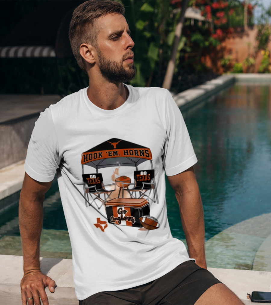 Texas Longhorns Hook 'Em Horns Go Texas 2026 NCAA Tailgater Hometown Football Fan Essentials T-Shirt