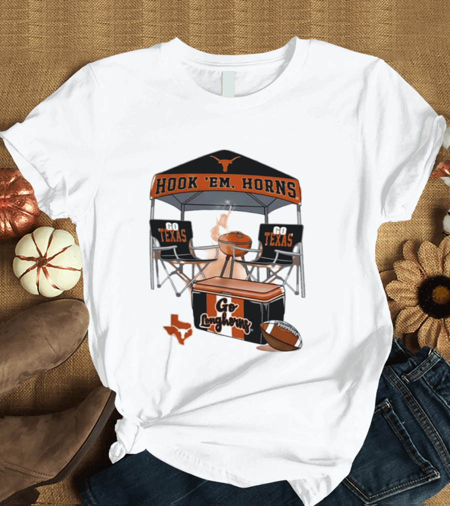 Texas Longhorns Hook 'Em Horns Go Texas 2026 NCAA Tailgater Hometown Football Fan Essentials T-Shirt