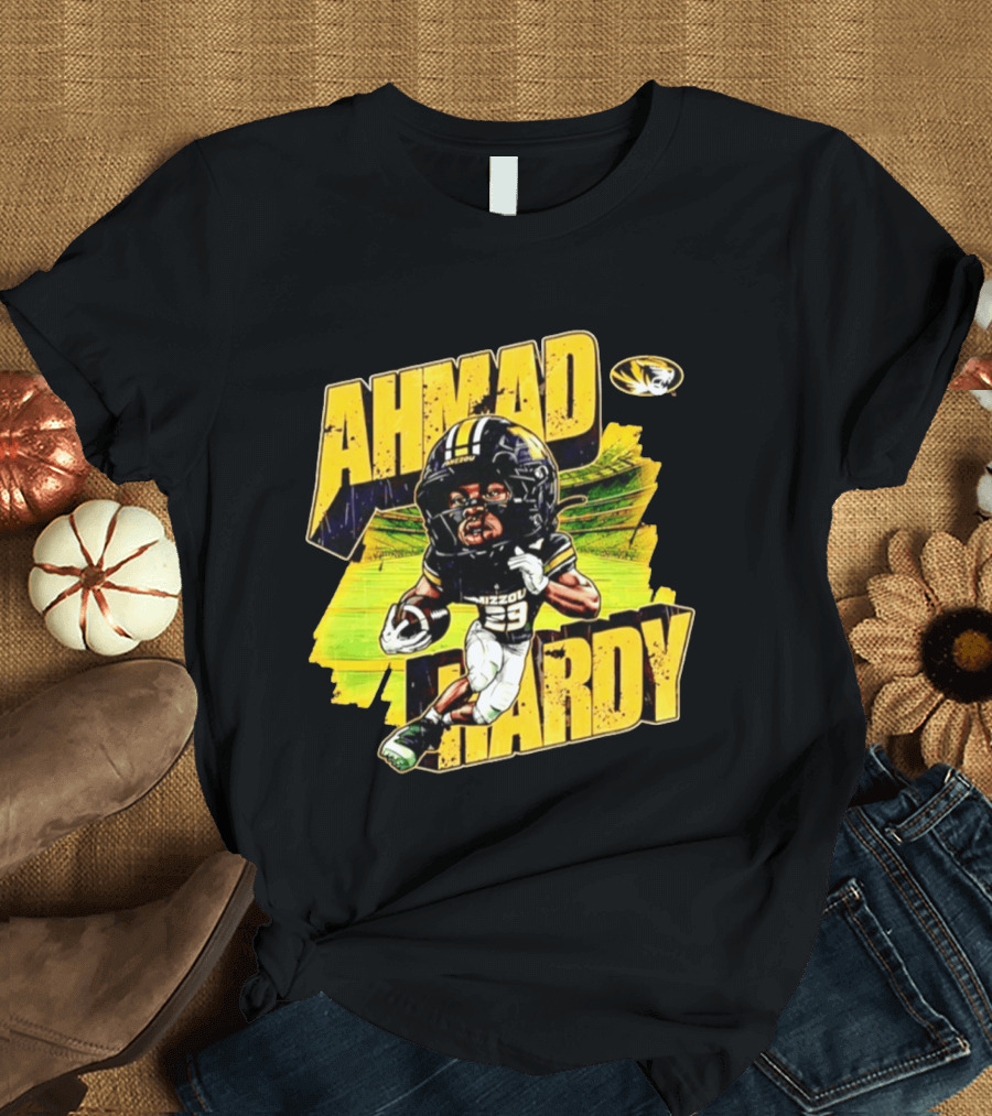 Missouri Tigers Football Ahmad Hardy NCAA Caricature T-Shirt