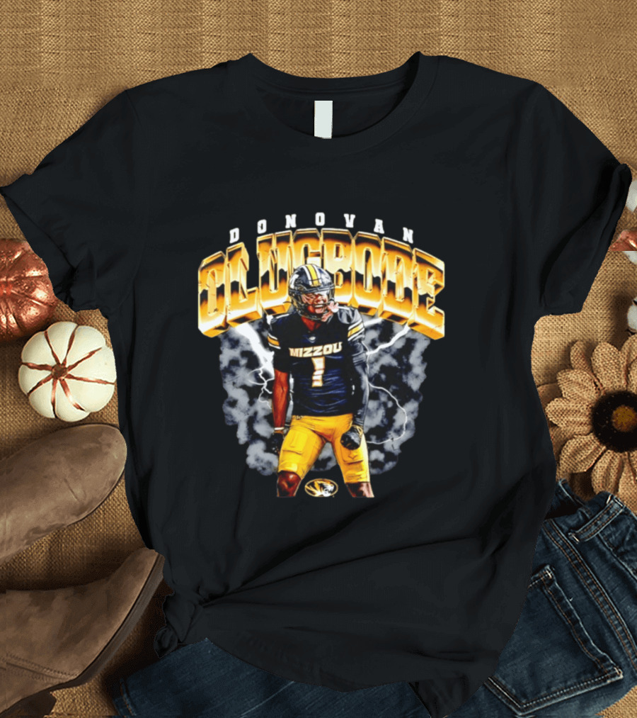 Donovan Olugbode Mizzou Tigers Football Lightning NCAA T-Shirt