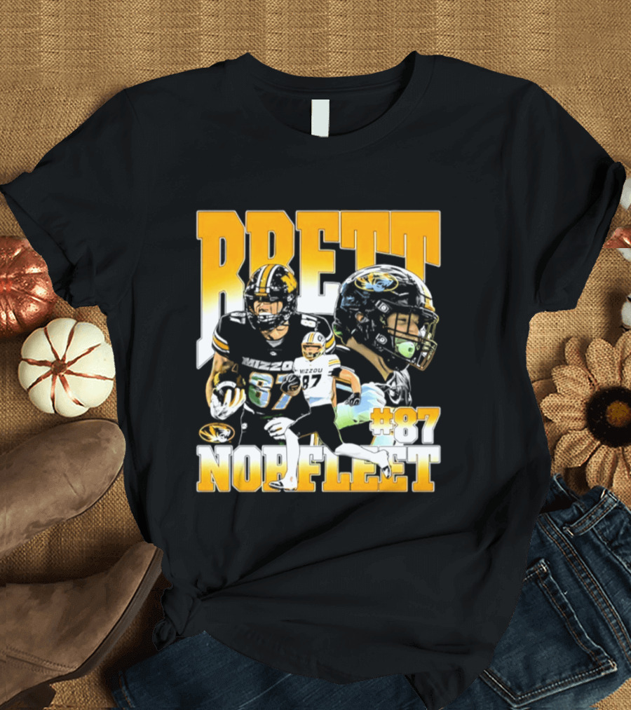 Brett Norfleet #87 Missouri Tigers Football NCAA T-Shirt