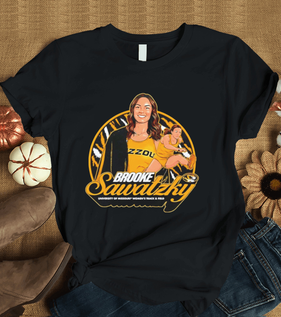 Brooke Sawatzky University Of Missouri Women's Track & Field NCAA Mizzou Tigers T-Shirt