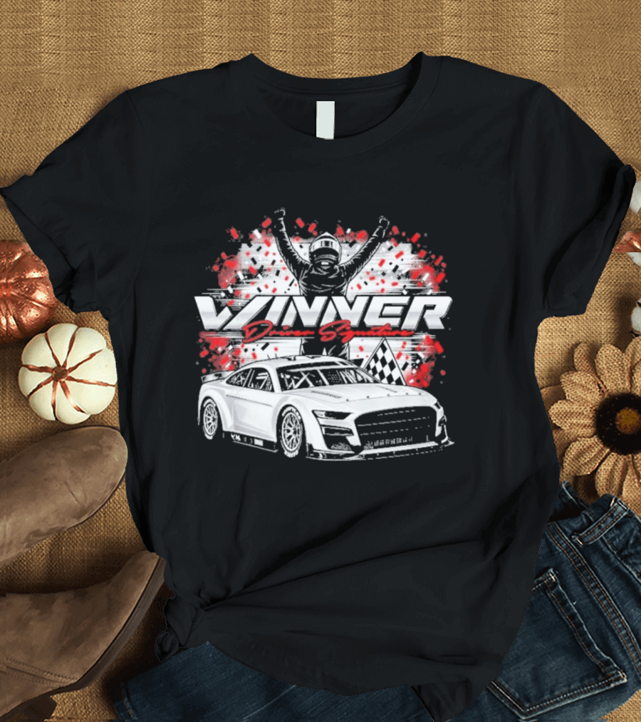 Chase Briscoe Winner South Point 400 Race Car Champion Celebration T-Shirt