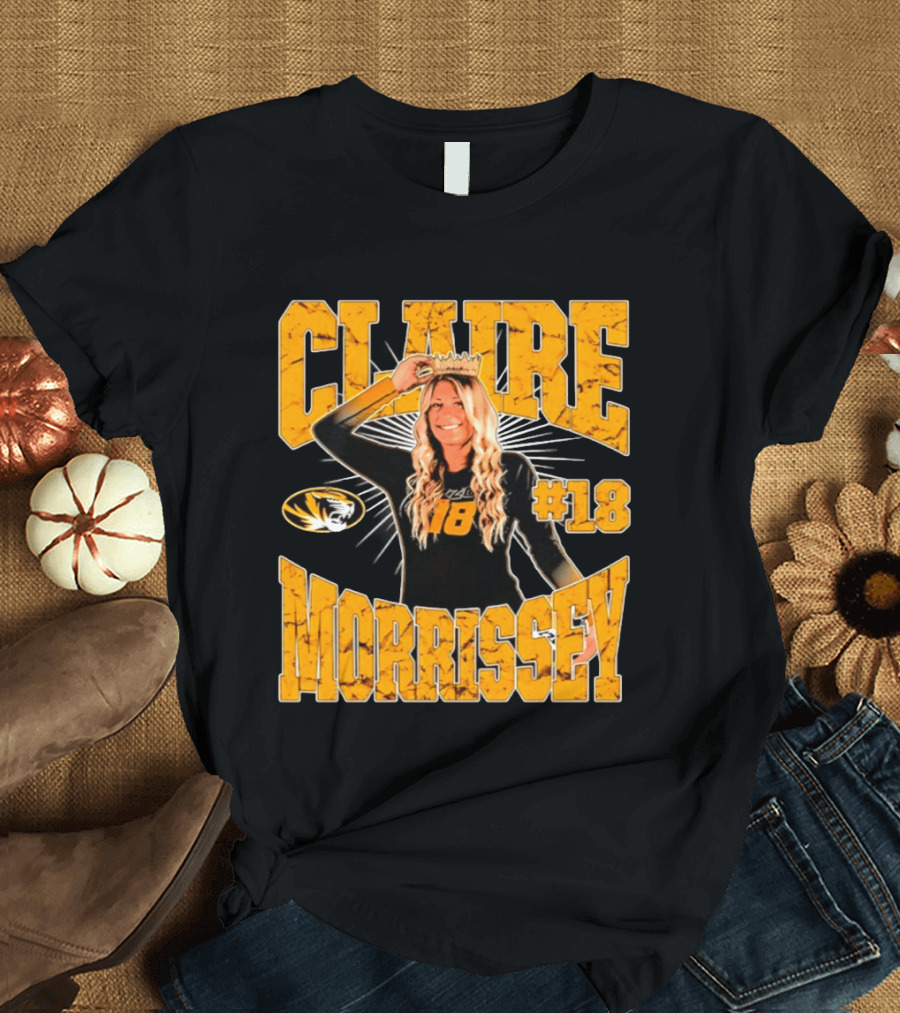 Claire Morrissey Missouri Tigers Volleyball #18 NCAA T-Shirt