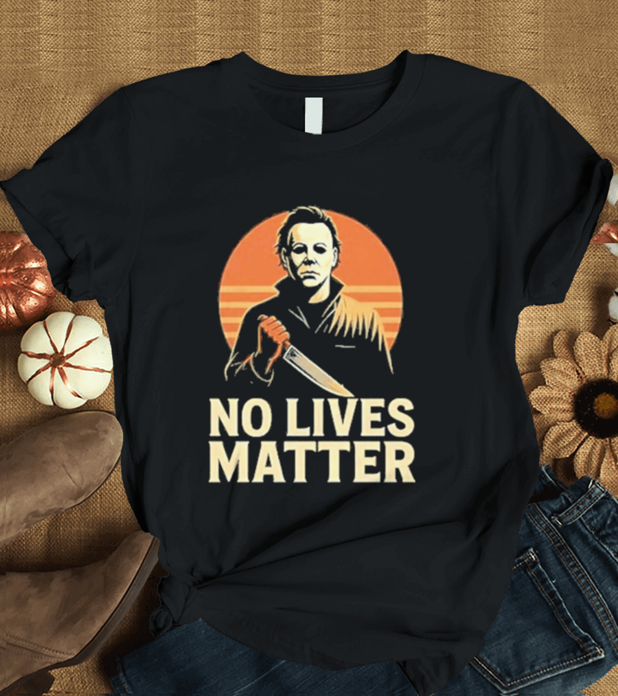 Michael Myers No Lives Matter Halloween Vintage Knife T-Shirt