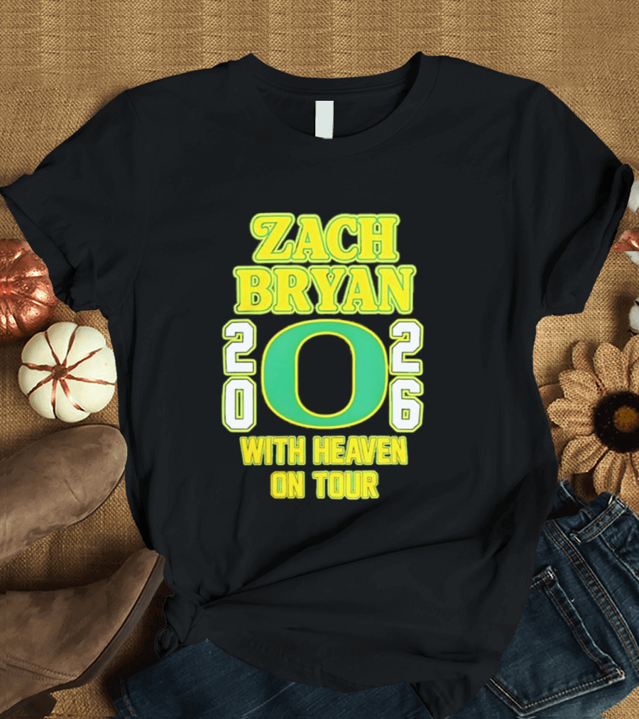 Zach Bryan Oregon 2026 With Heaven On Tour T-Shirt