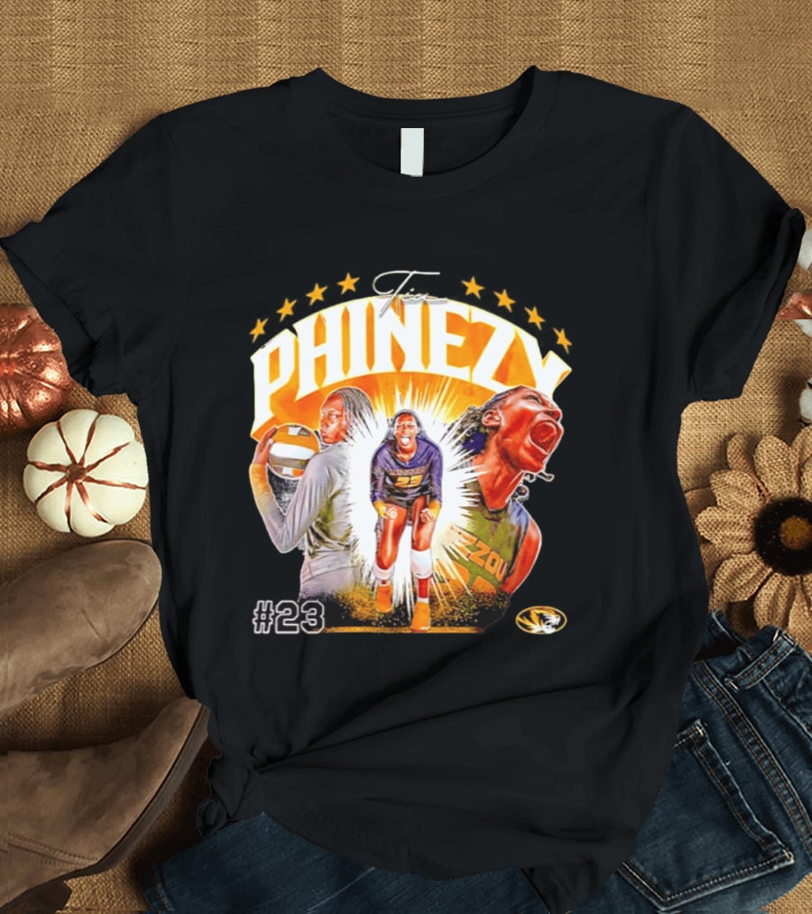 Tia Phinezy Missouri Tigers Volleyball NCAA #23 Mizzou Tiger T-Shirt