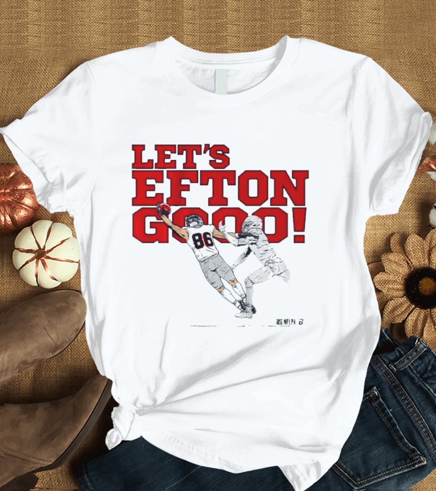 LET'S EFTON GO 88 Football Action Sports T-Shirt