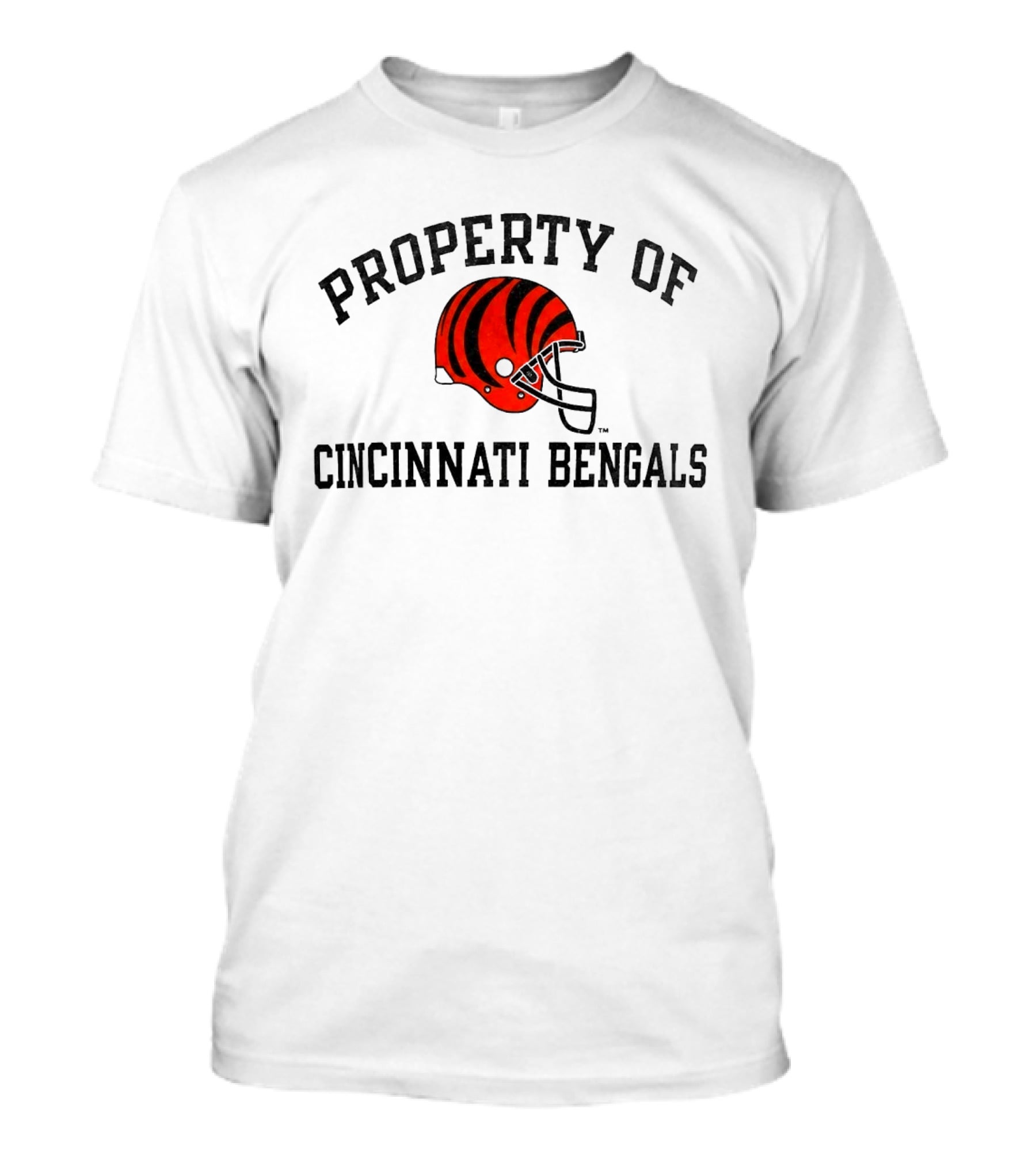 Property Of Cincinnati Bengals Helmet Fan Merchandise T-Shirt