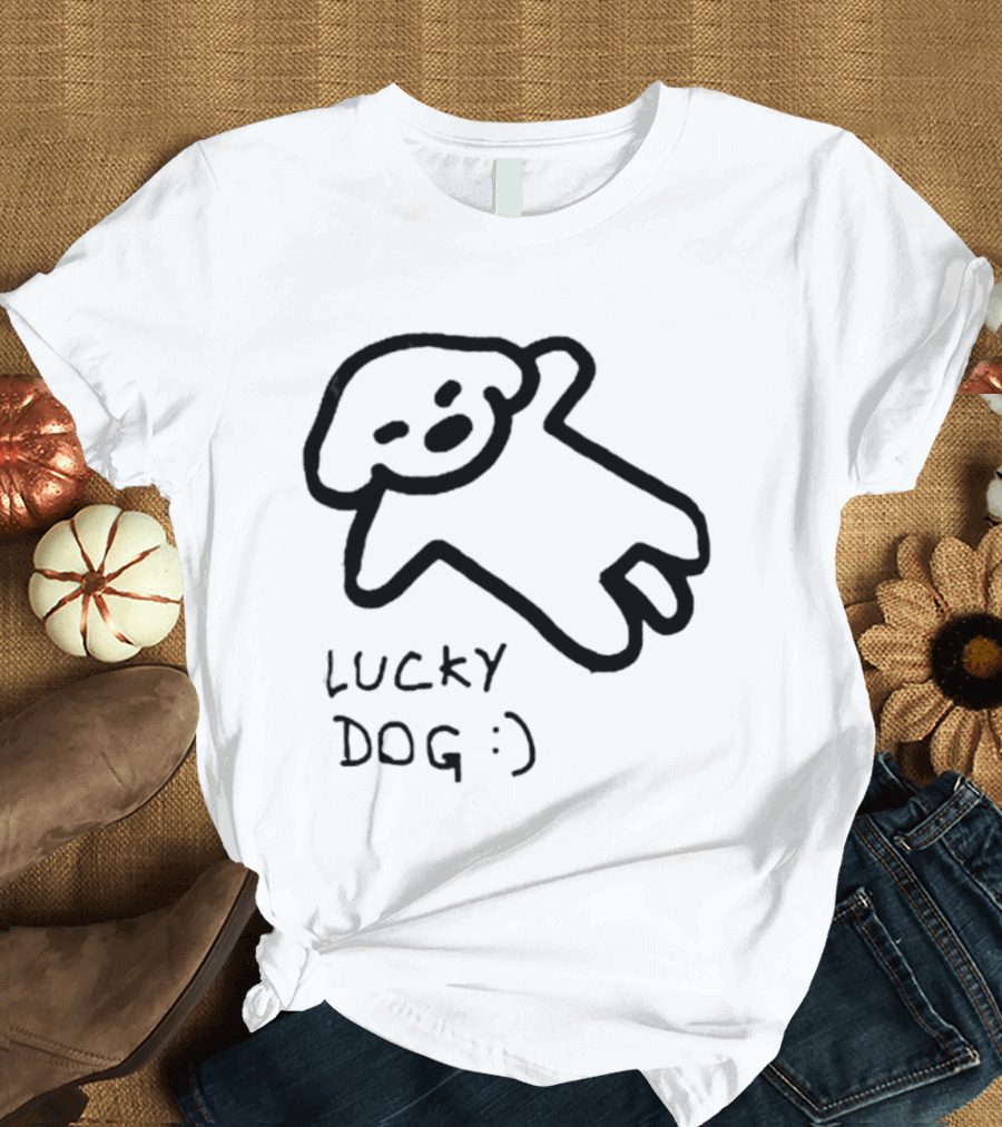 Lucky Dog Puppy Wholesome :) Sketch T-Shirt