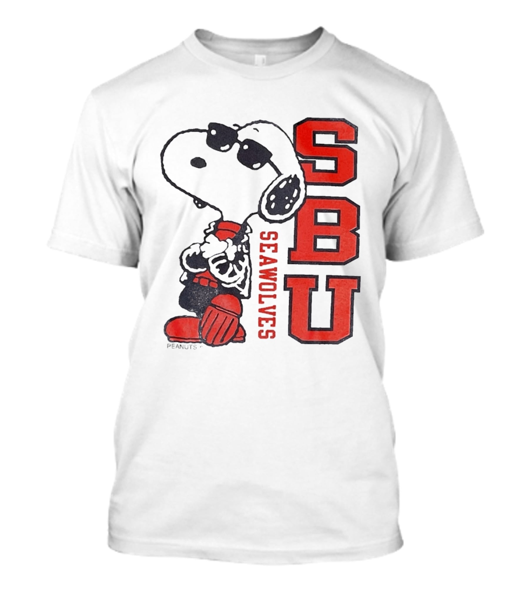 SBU Seawolves Snoopy Peanuts T-Shirt