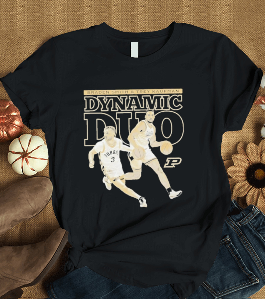 Braden Smith Trey Kaufman Dynamic Duo Purdue Boilermakers NCAA Basketball T-Shirt