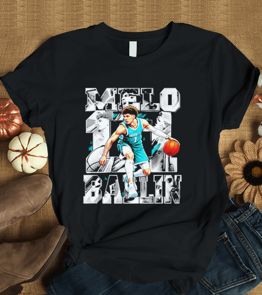 Classic LaMelo Ball Melo TEA Ballin Charlotte Hornets Bootleg Rap T-Shirt