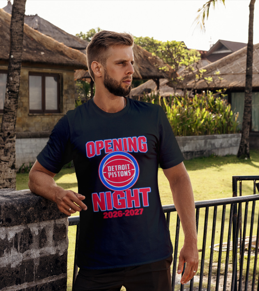 Detroit Pistons Opening Night 2026 2027 NBA Event T-Shirt