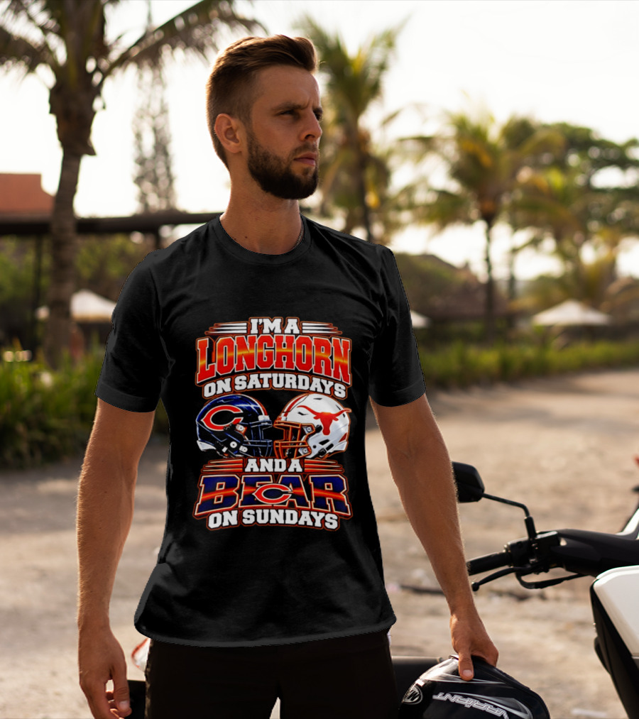 I'm A Longhorn On Saturdays And A Bear On Sundays Football Rivalry 2026 T-Shirt