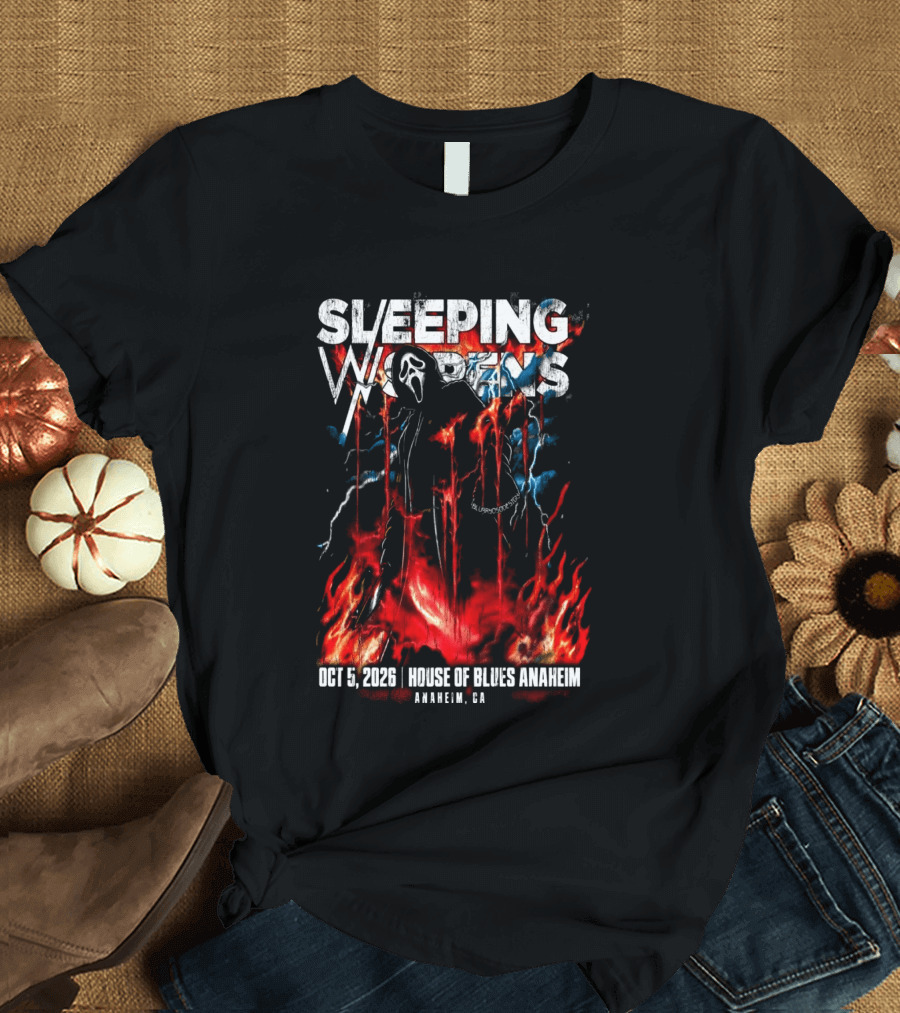 Sleeping With Sirens Oct 5 2026 House Of Blues Anaheim CA Event T-Shirt