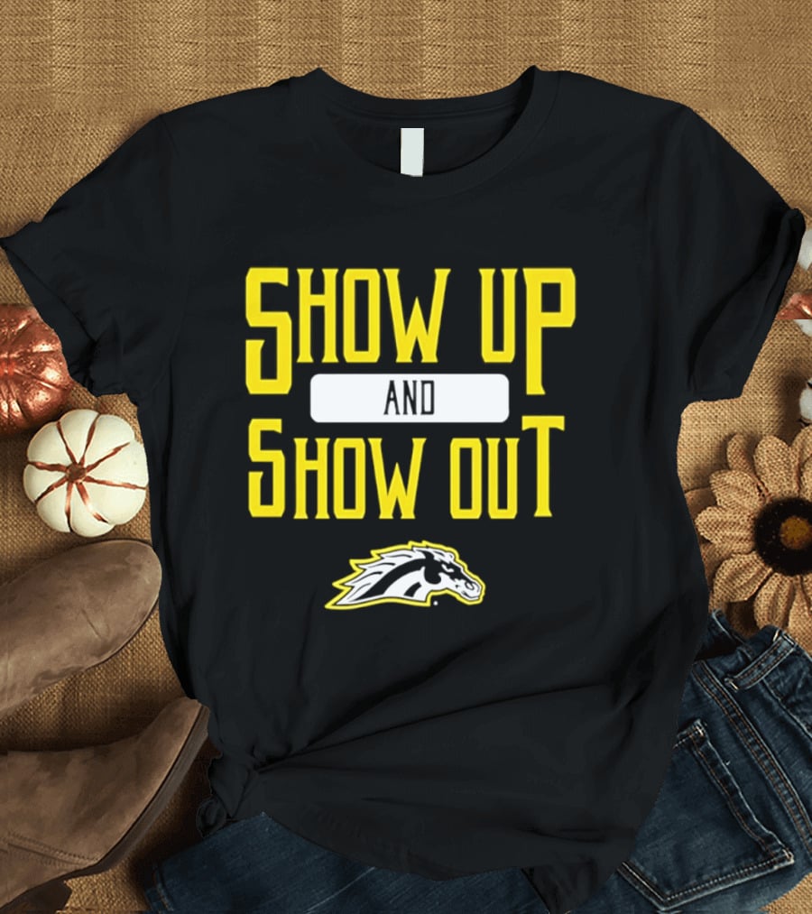 Western Michigan Broncos Show Up Show Out Bold Yellow T-Shirt