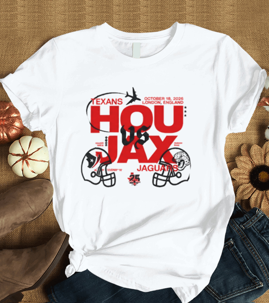 Houston Texans Vs Jacksonville Jaguars London September 12 2026 International Game T-Shirt