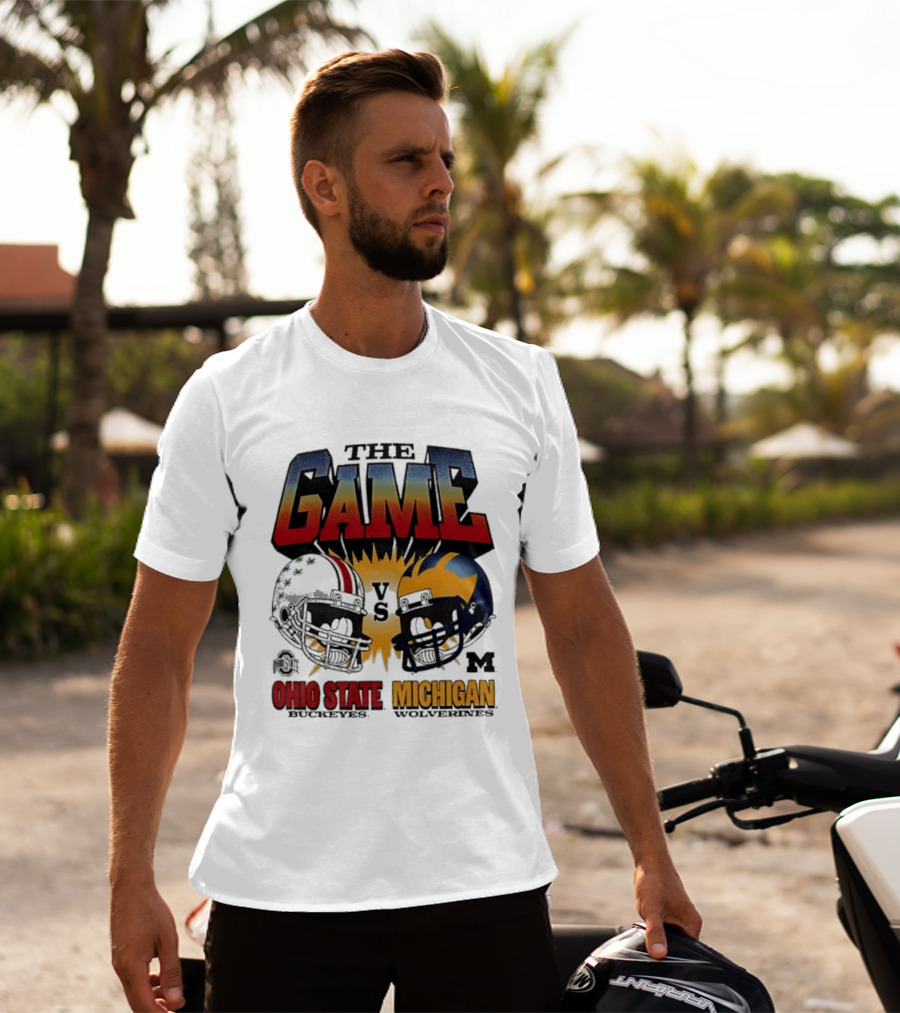 The Game Ohio State Vs Michigan Wolverines Football Rivalry Helmets T-Shirt