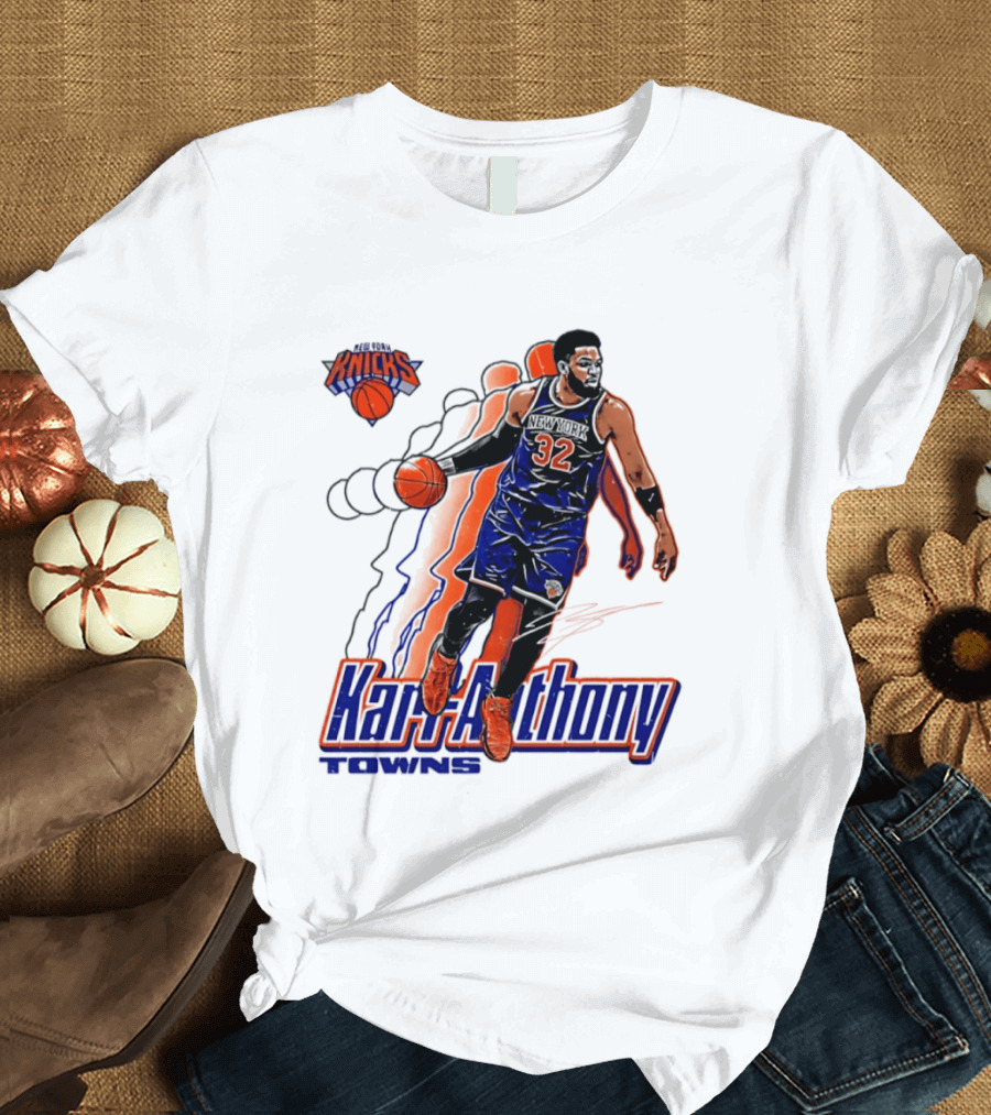 Karl Anthony Towns New York Knicks Basketball 32 T-Shirt