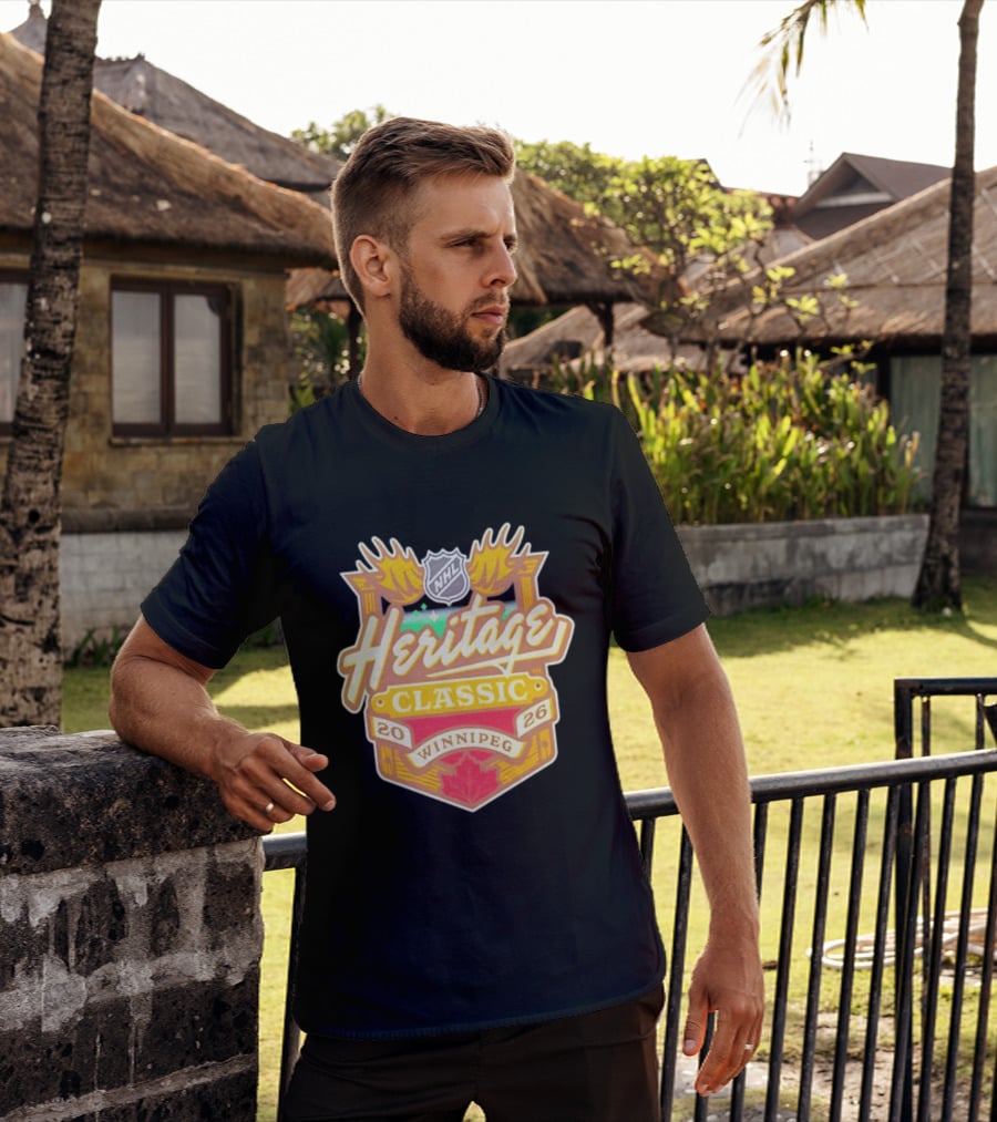 NHL Heritage Classic 2026 Winnipeg Moose Logo Maple Leaf T-Shirt