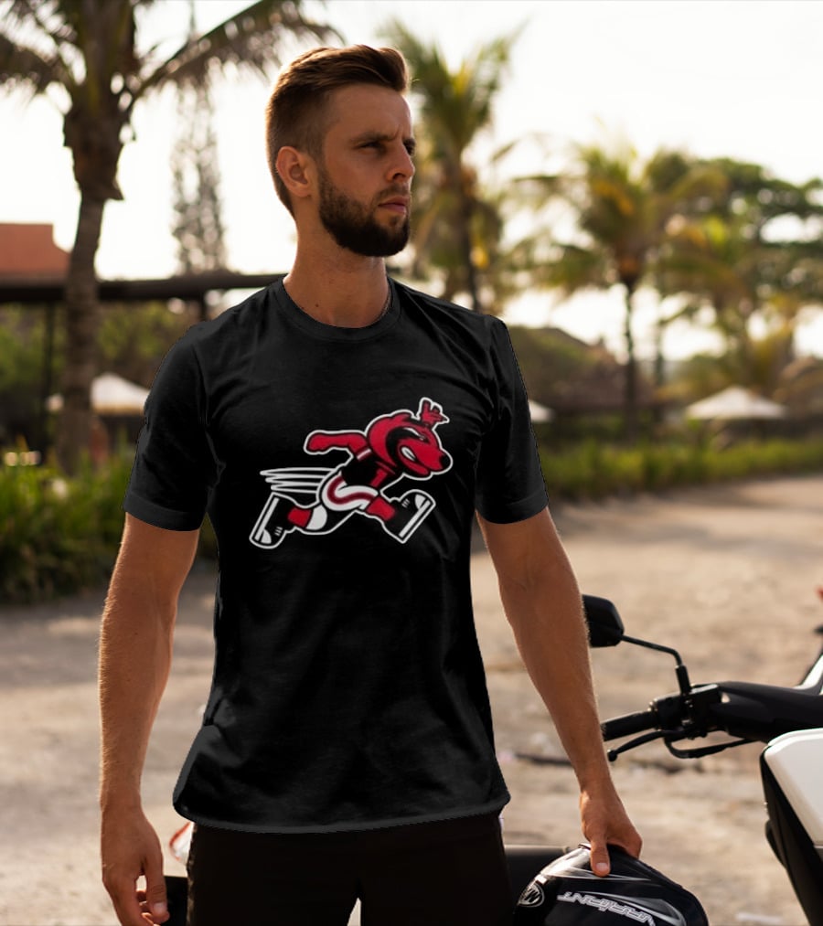 Arkansas State Red Wolves Running Mascot 2026 Black Fan Gear T-Shirt