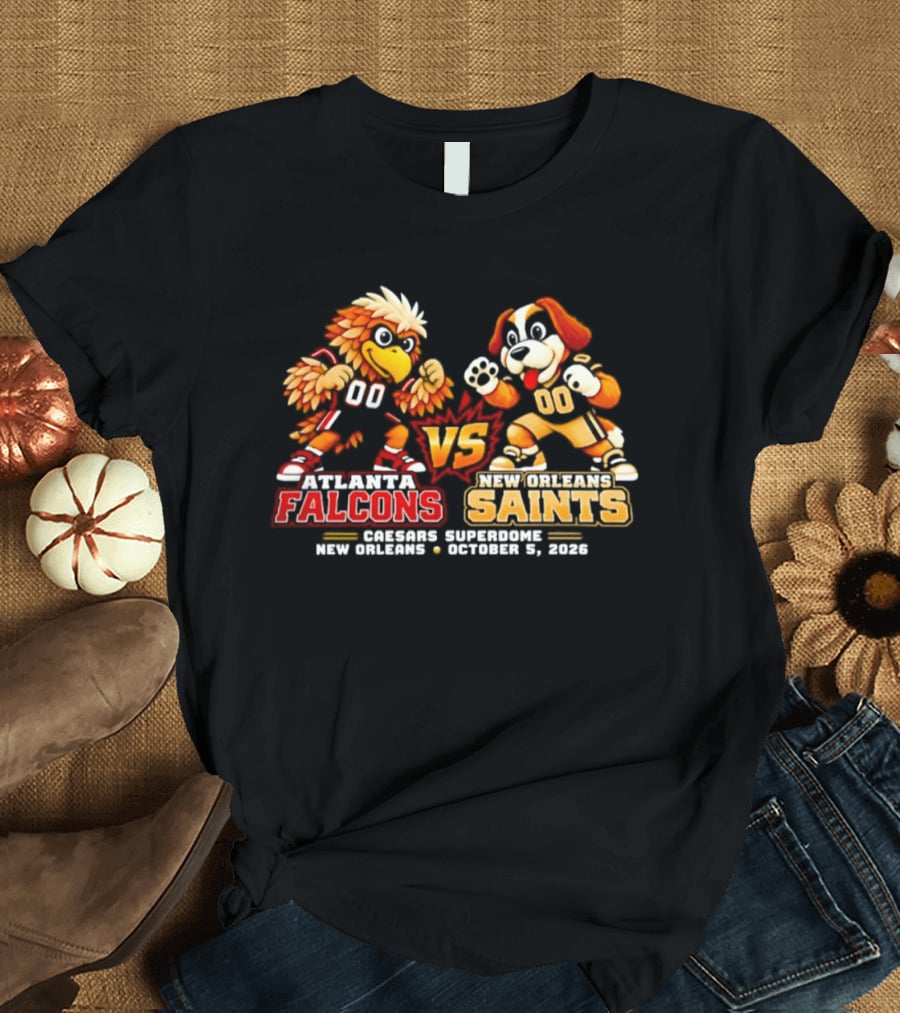 Atlanta Falcons Vs New Orleans Saints Madison Square New Orleans October 1 2020 Video Game T-Shirt