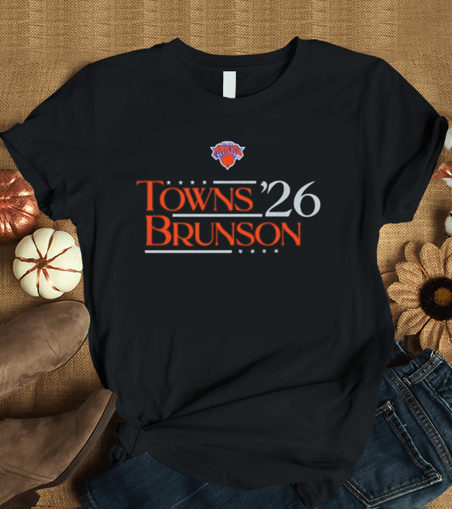 New York Knicks Towns Brunson '26 Campaign T-Shirt