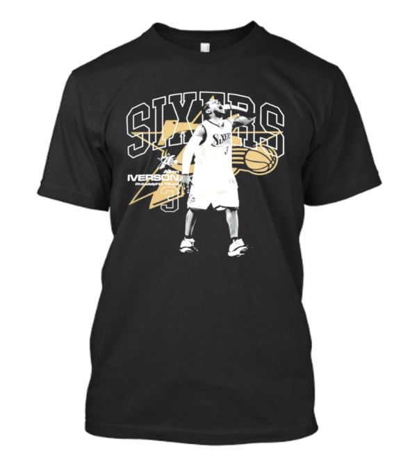 Allen Iverson Philadelphia 76ers Number 3 Scream Hardwood Sixers Legend T-Shirt