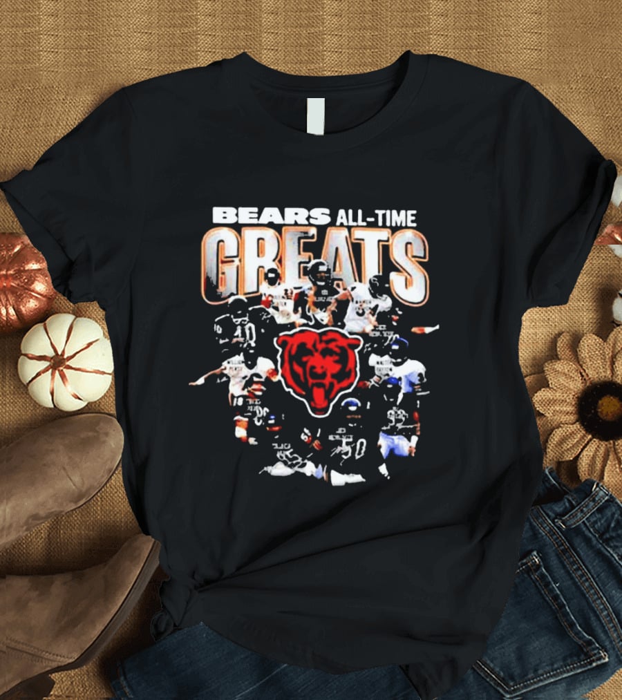 Bears All Time Greats Signed Signature T-Shirt