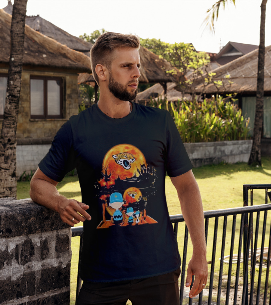 Jacksonville Jaguars Peanuts Halloween Classic Football T-Shirt