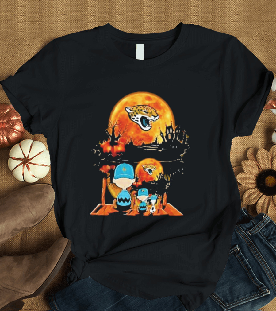 Jacksonville Jaguars Peanuts Halloween Classic Football T-Shirt