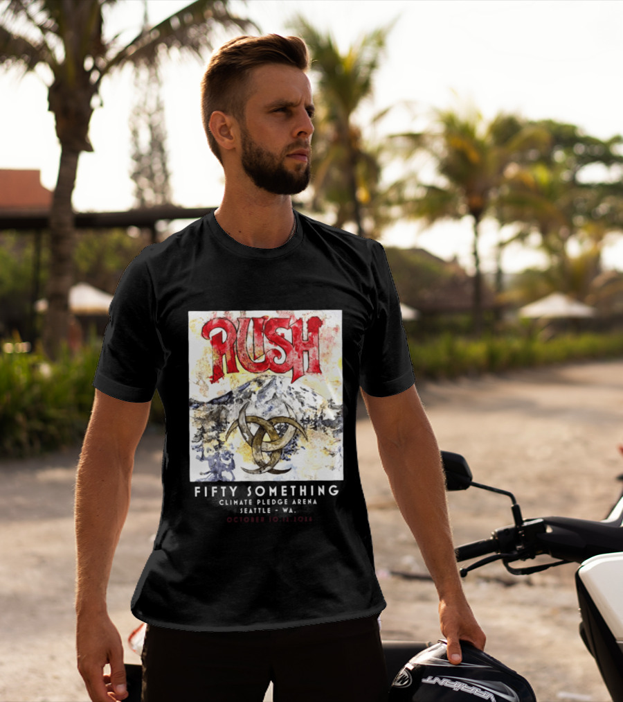 Rush Fifty Something Tour October 10th And 12th 2026 Climate Pledge Arena Seattle Washington T-Shirt