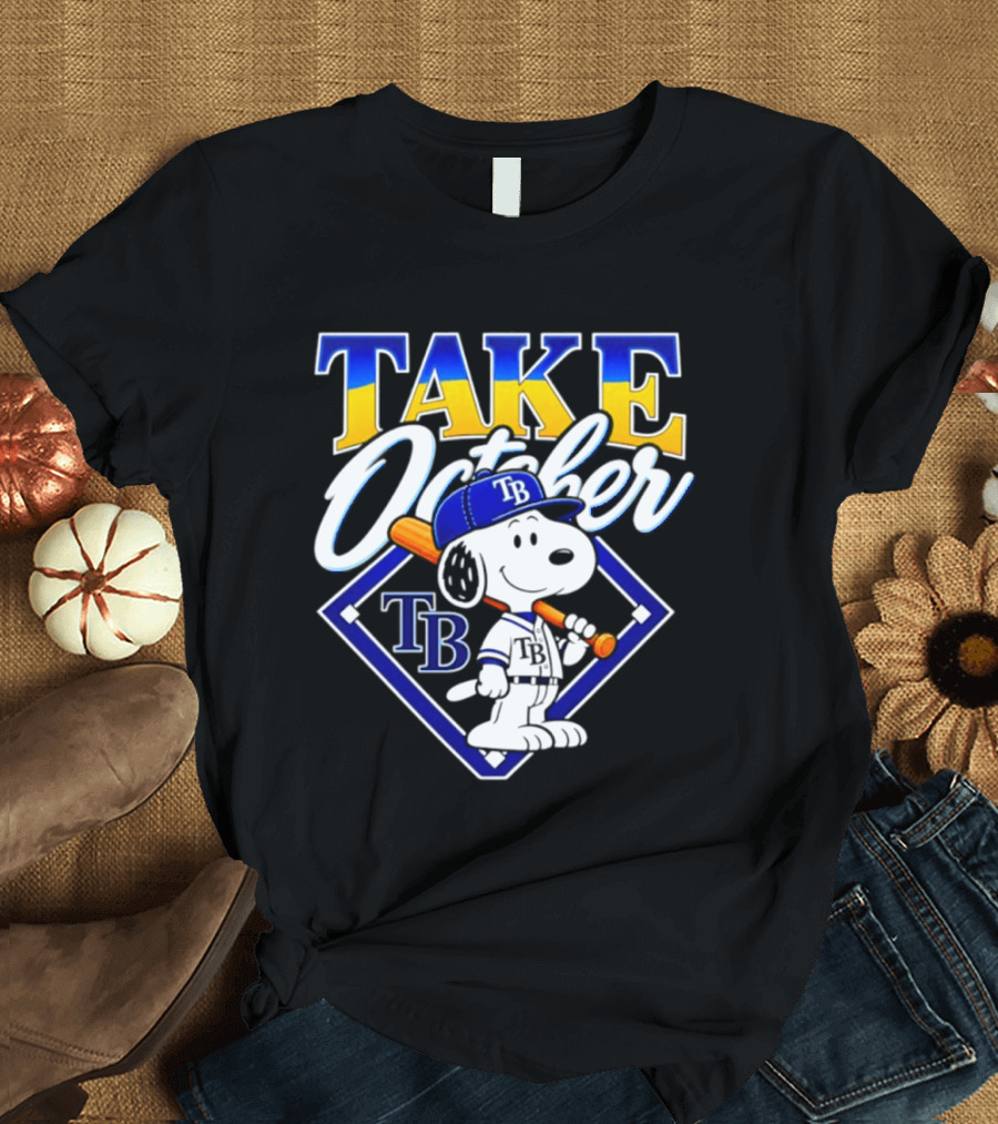 Tampa Bay Rays Take October Snoopy TB 2026 Postseason T-Shirt