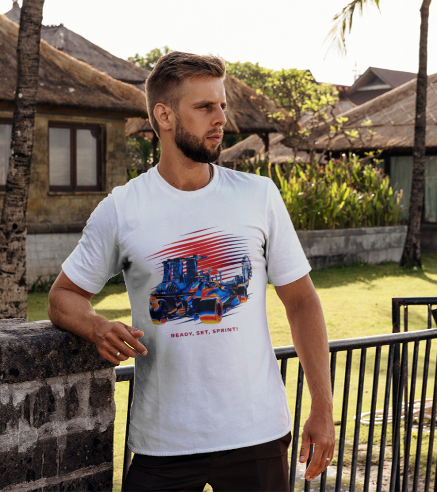 Singapore F1 Grand Prix Ready Set Sprint Racecar T-Shirt