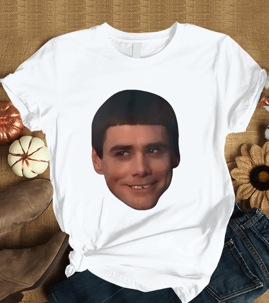 Jim Carrey Lloyd Christmas Dumb And Dumber Face Meme T-Shirt