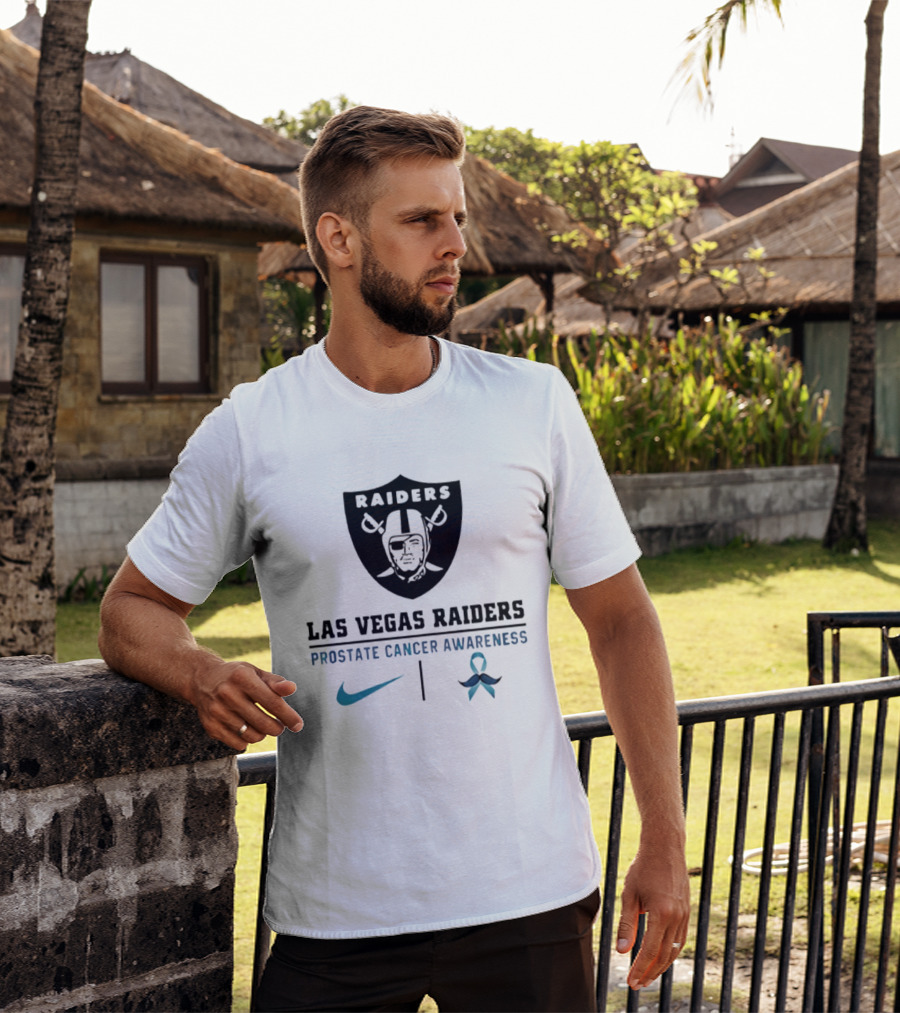 Las Vegas Raiders Prostate Cancer Awareness Nike Collaboration T-Shirt