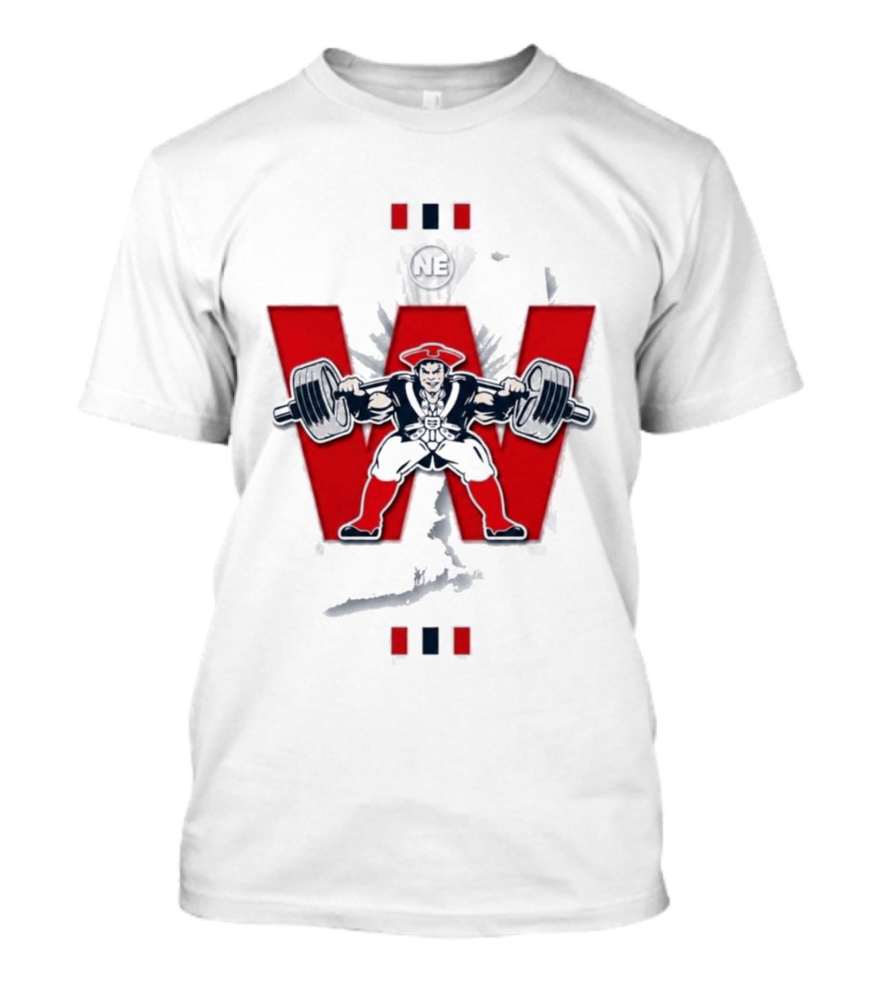 NE Patriots Weightlifting Strong Victory T-Shirt