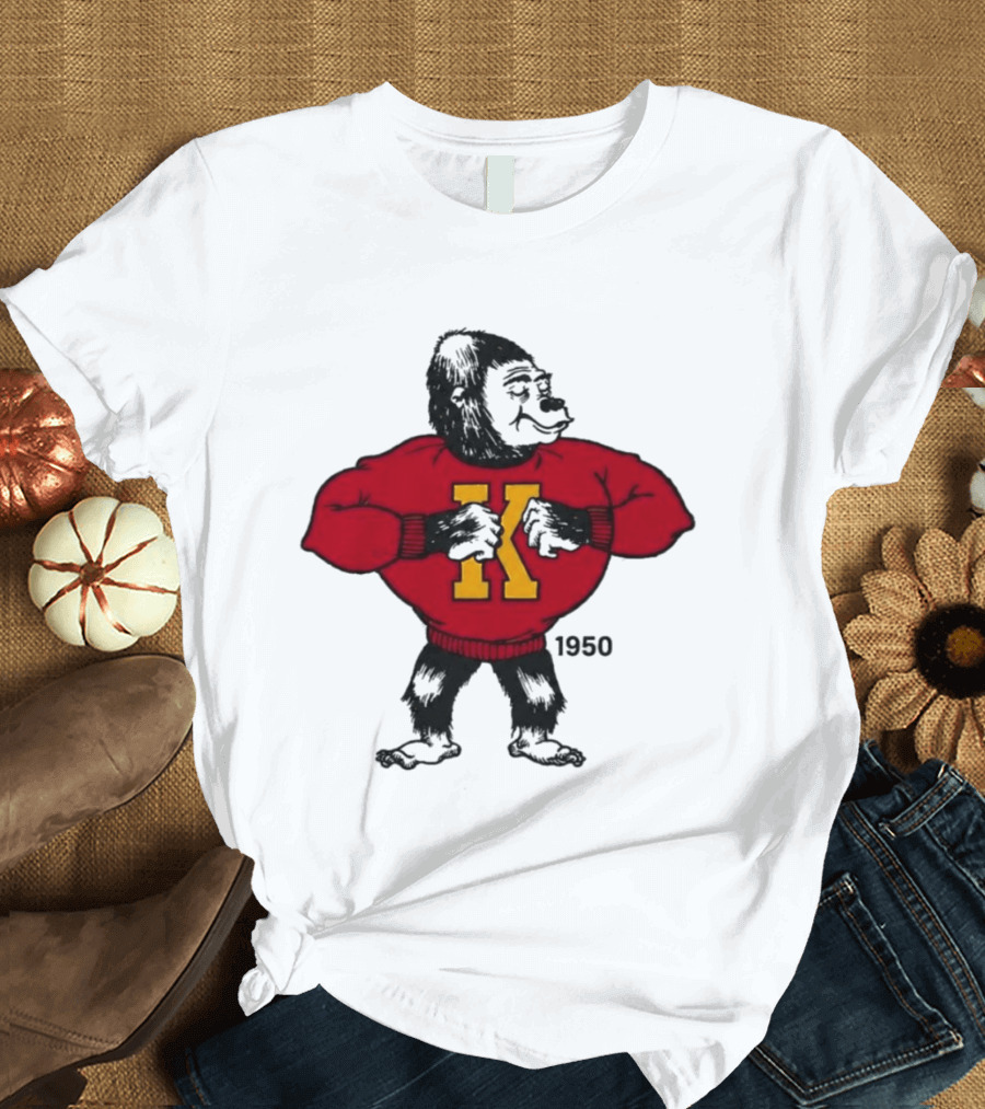 Pitt State Athletics Gorilla 1950 Vintage K Letter Sweater T-Shirt