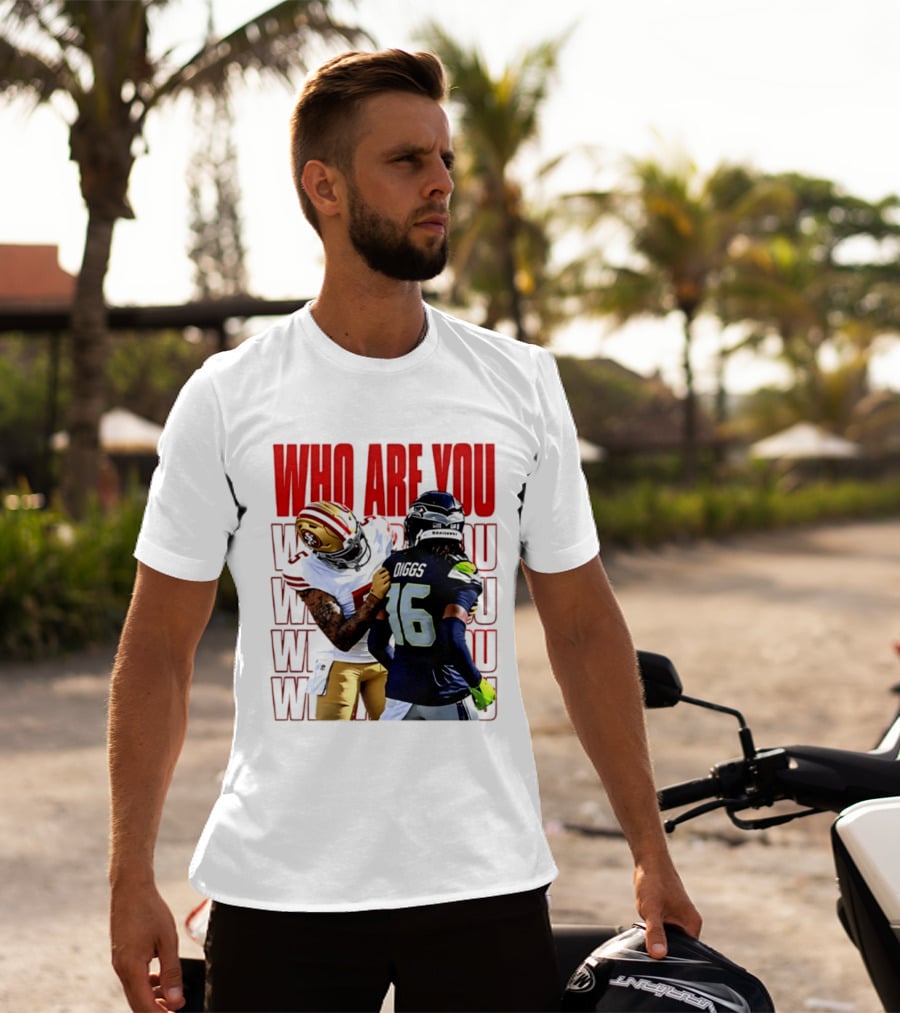 Who Are You Football Viral Moment Mike Evans Vs Trevon Diggs T-Shirt