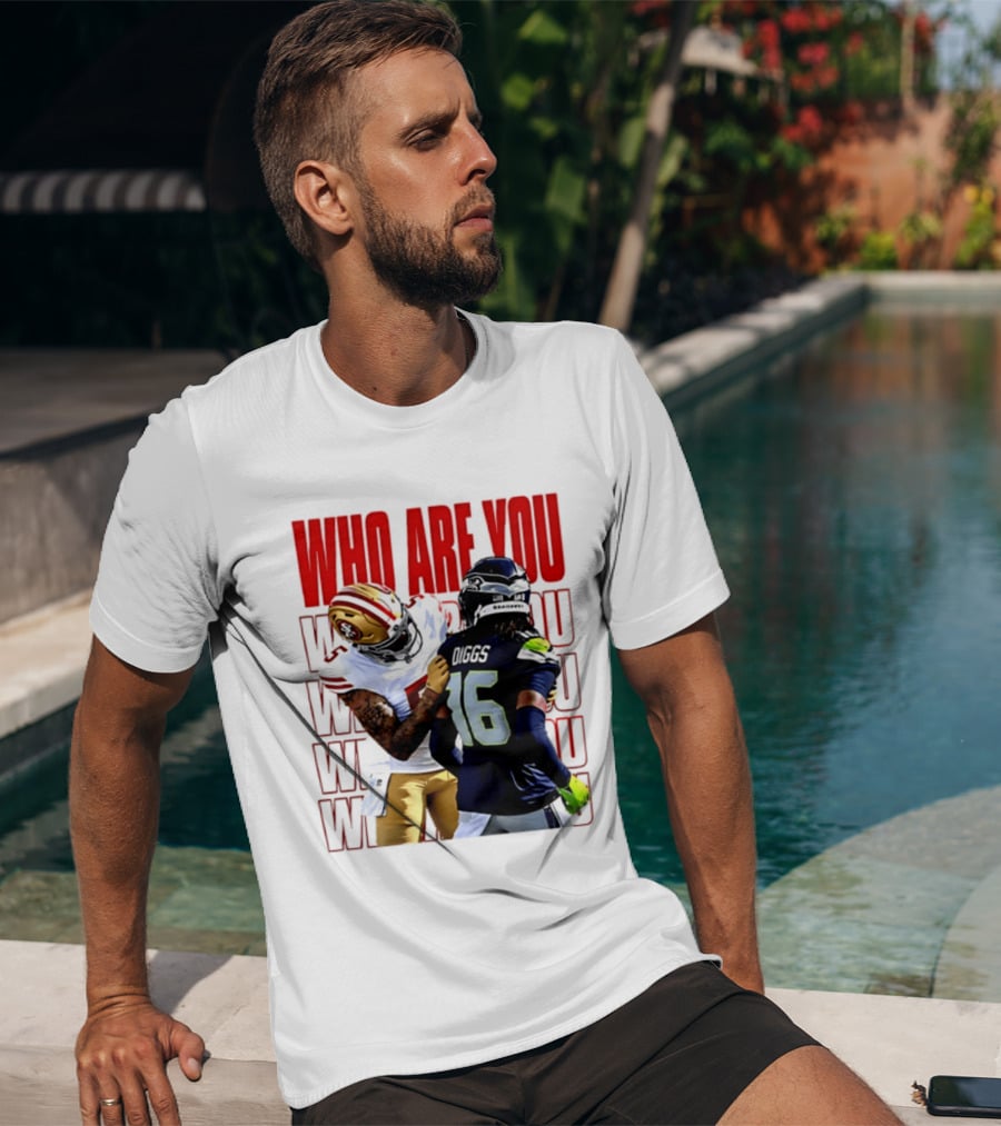 Who Are You Football Viral Moment Mike Evans Vs Trevon Diggs T-Shirt