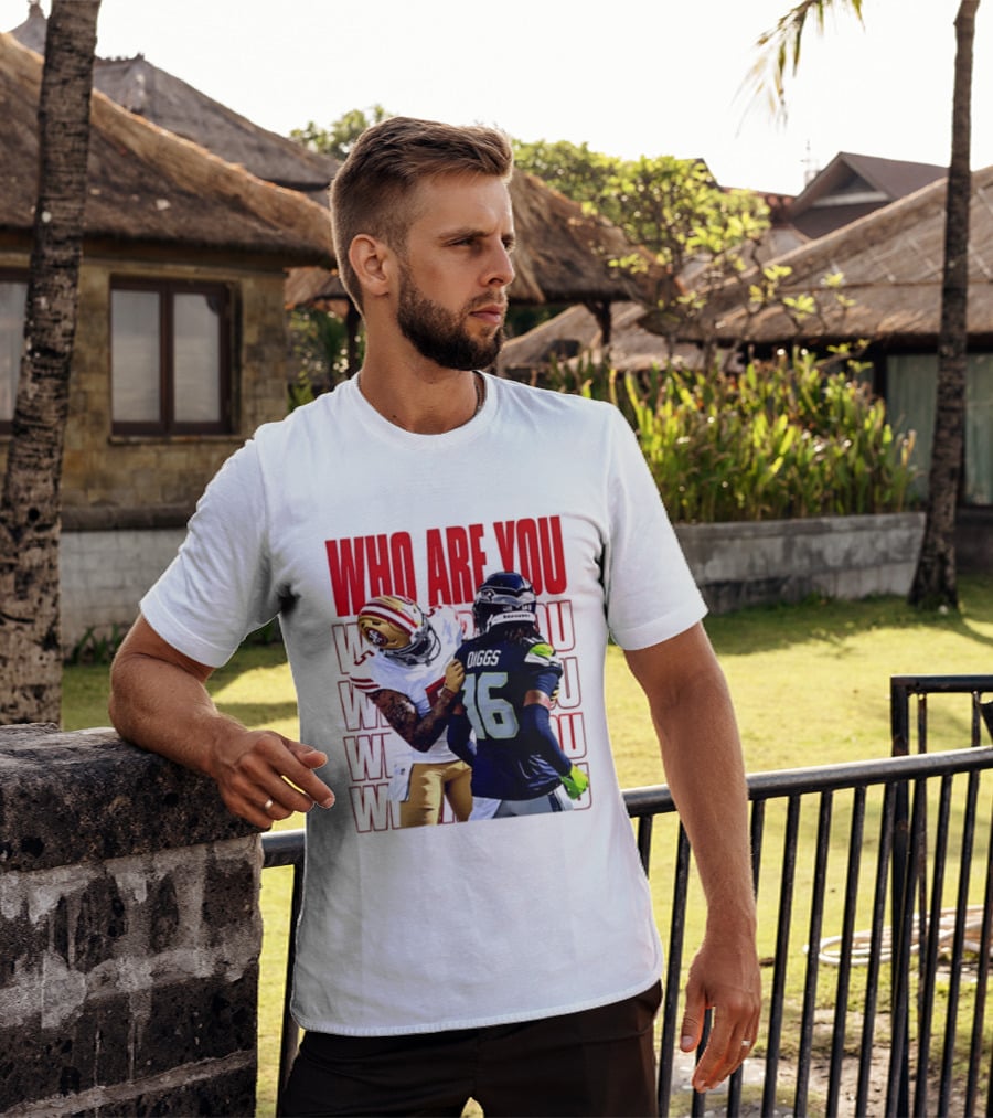 Who Are You Football Viral Moment Mike Evans Vs Trevon Diggs T-Shirt