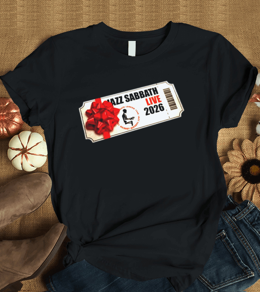 Jazz Sabbath Live 2026 Ticket With Red Bow T-Shirt